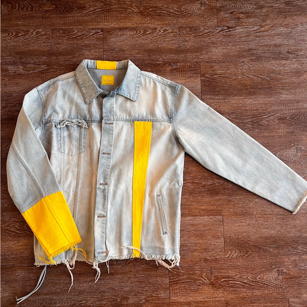 C2H4 Large Denim Jacket LosAngeles “Sour Bullet” Never Worn. No Tags